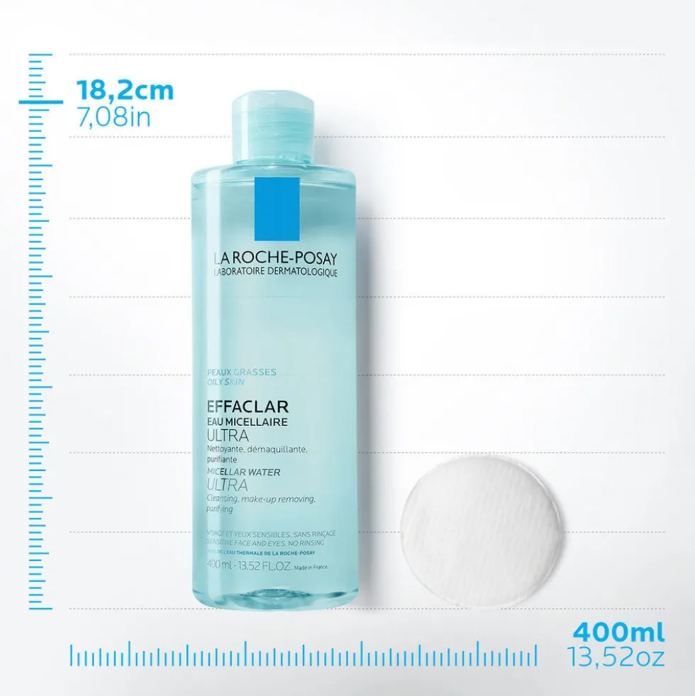 La Roche-Posay Effaclar - Detergente Viso Acqua Micellare, 400ml