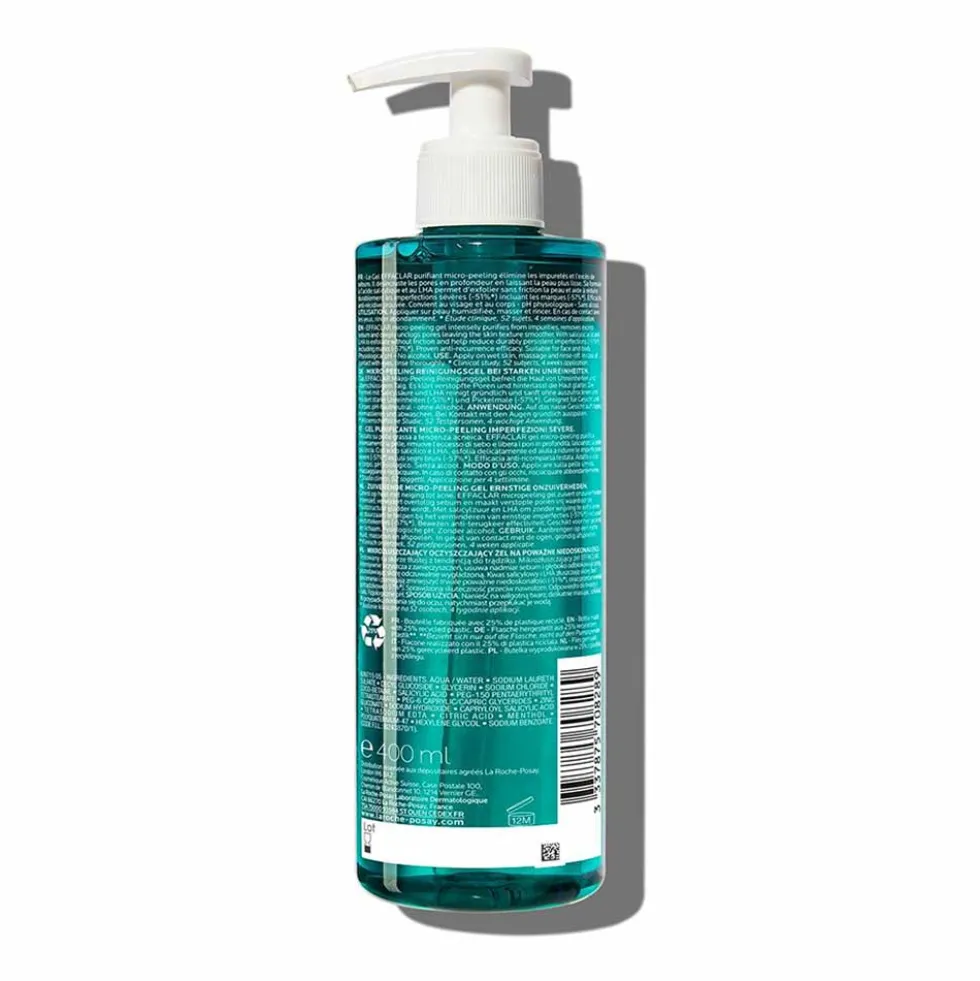 La Roche-Posay Effaclar - Gel Purificante Micro-Peeling, 400ml