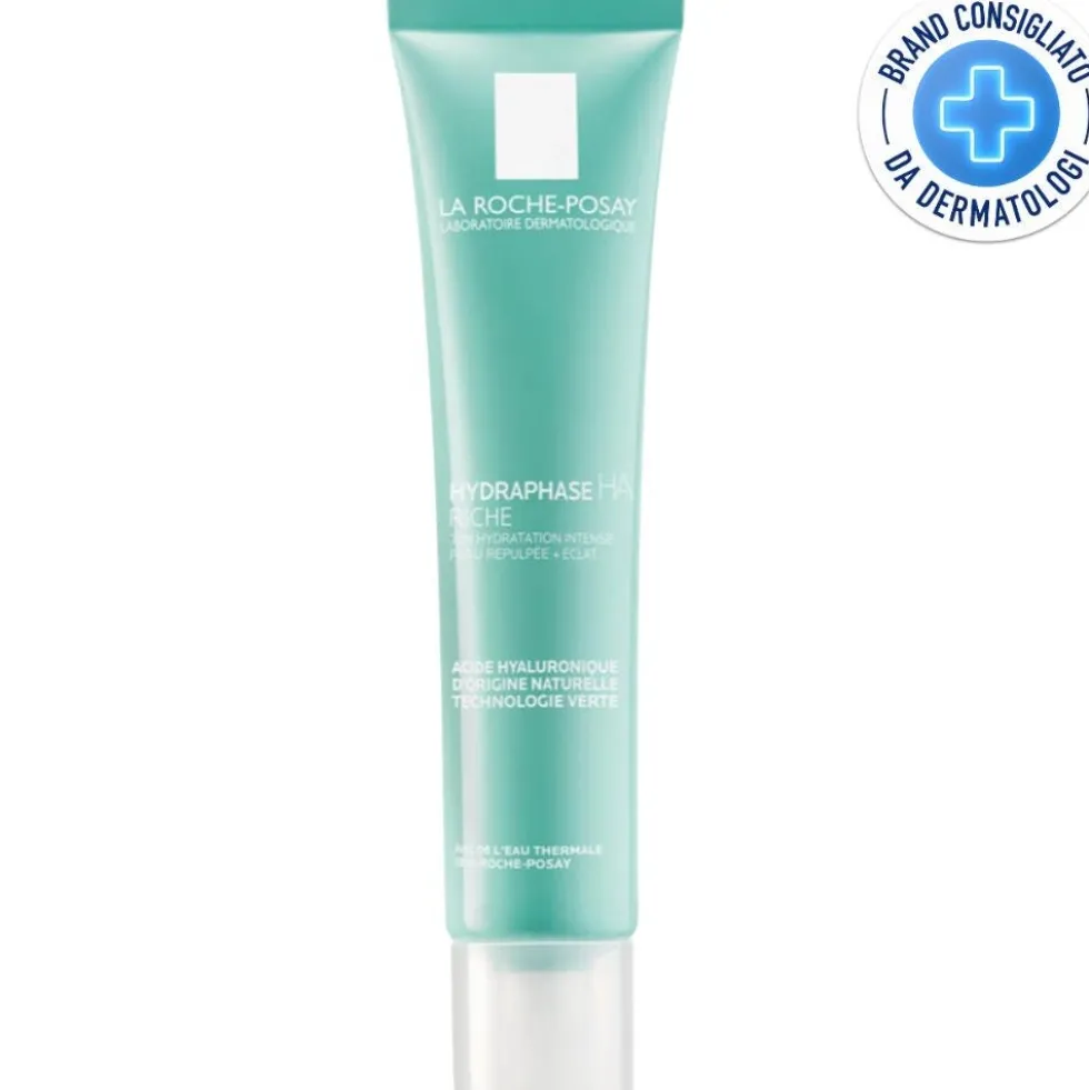 La Roche-Posay Hydraphase HA Rich - Crema idratante all'acido ialuronico per la pelle secca, 40 ml