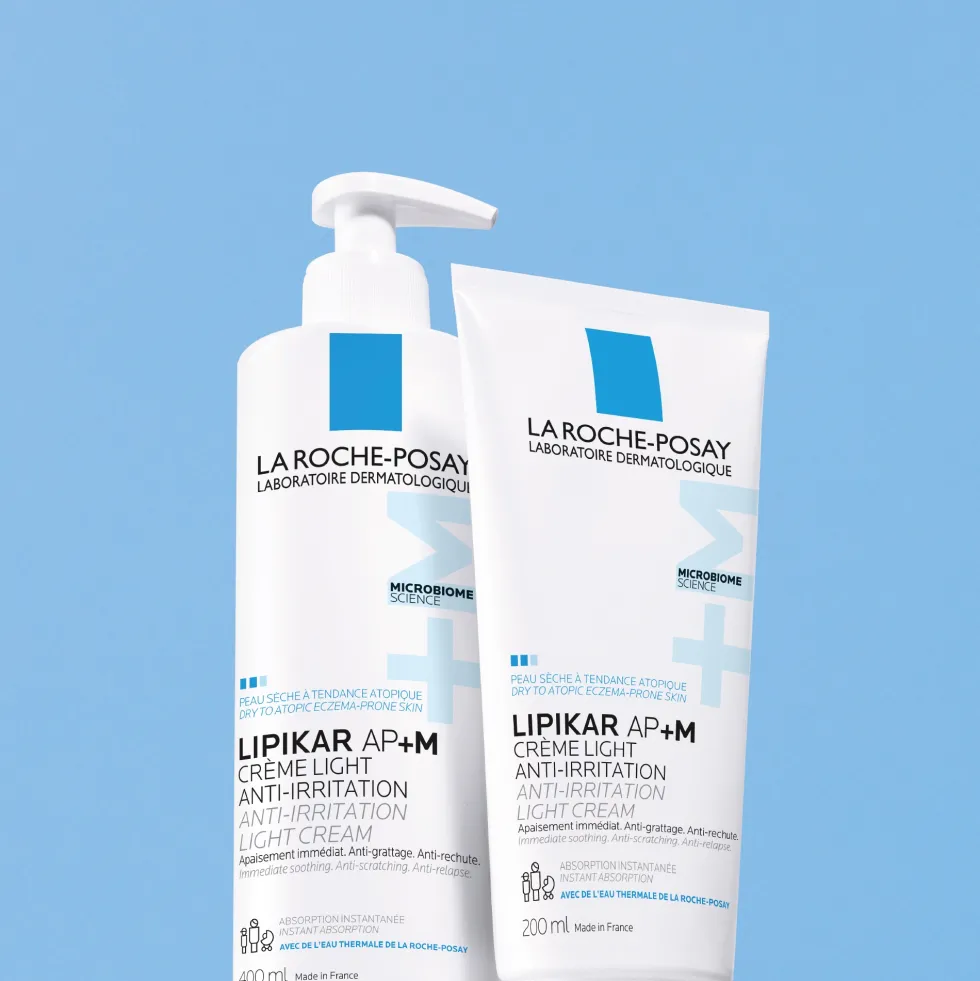 La Roche-Posay Lipikar AP+M - Balsamo leggero anti-irritazioni per la pelle secca e atopica, 200 ml