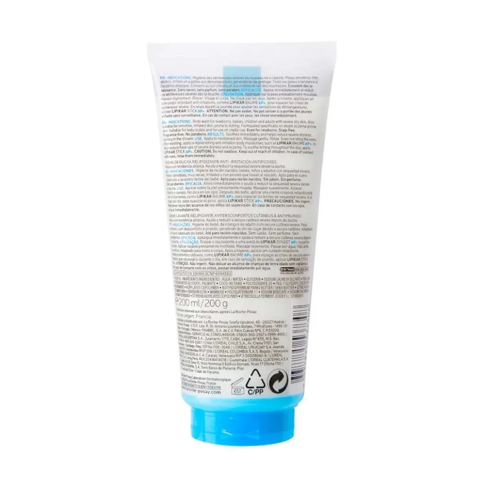 La Roche-Posay Lipikar - Syndet AP+ Crema Detergente Corpo, 200ml