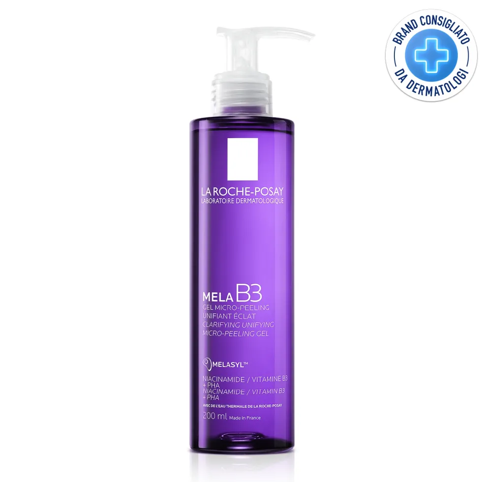 La Roche-Posay Mela B3 - Gel Detergente Micro-Peeling Anti-Macchie Viso, 200ml