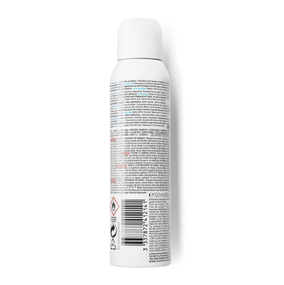La Roche-Posay Toleriane - Deodorante Physiologique Spray Antiodori, 150ml