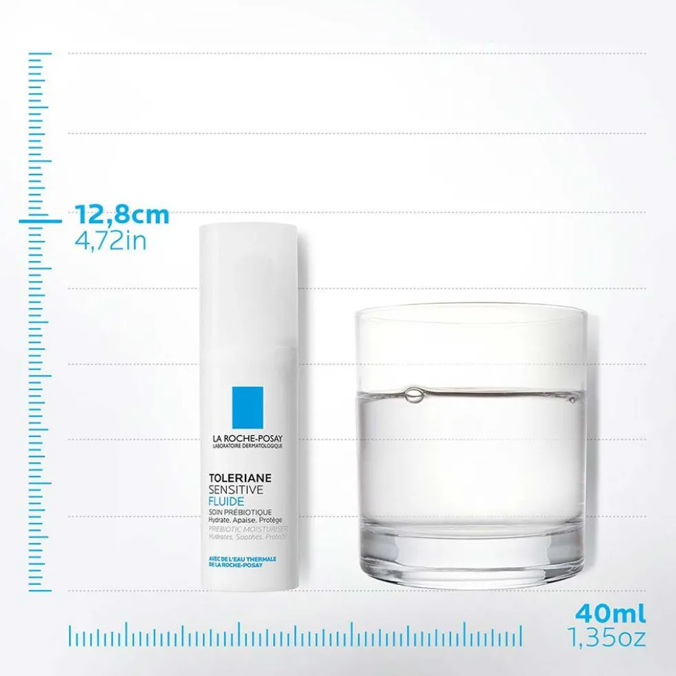 La Roche-Posay Toleriane - Sensitive Fluido Idratante Lenitivo Protettivo, 40ml