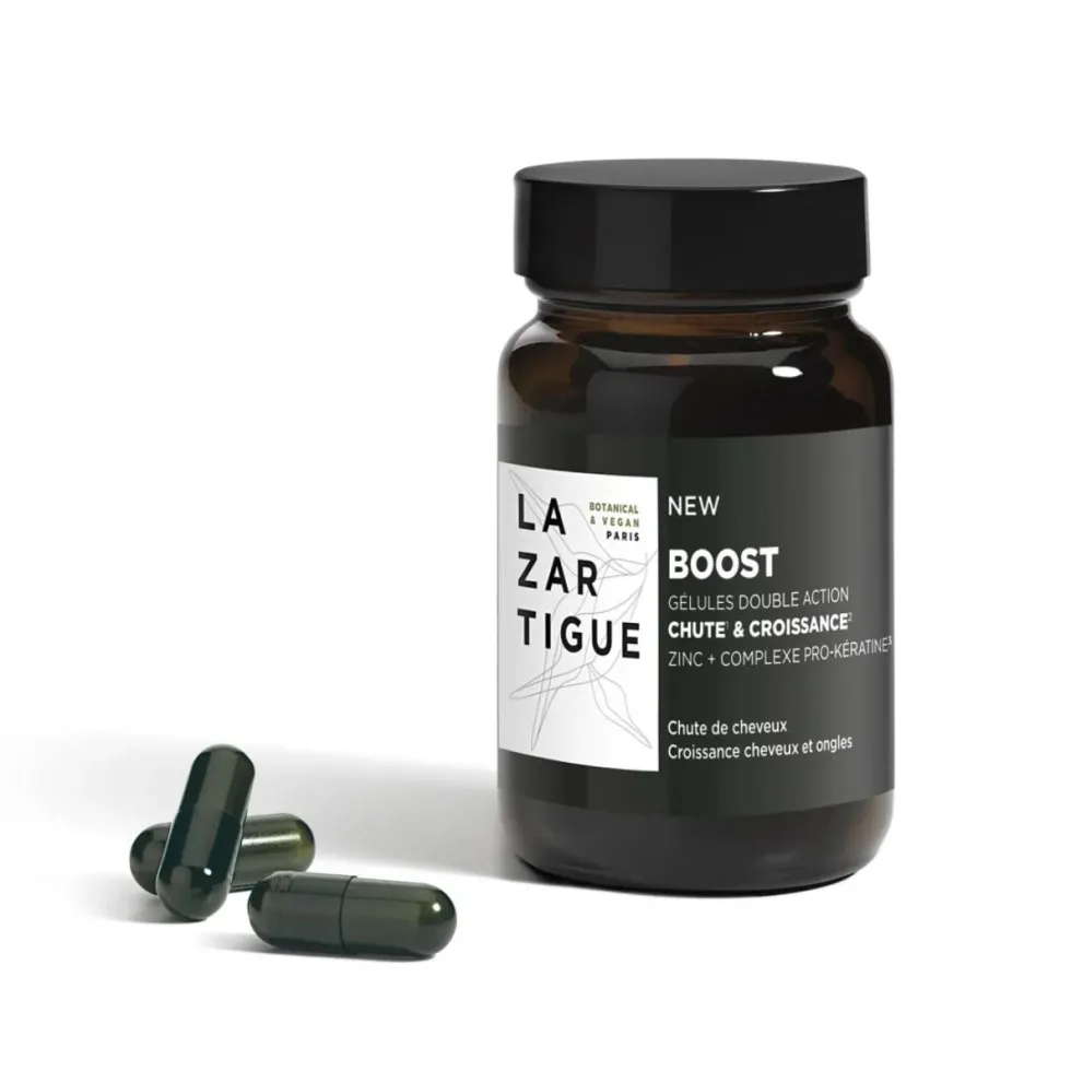 Lazartigue Boost - Integratore alimentare per la crescita di capelli e unghie, 30 compresse