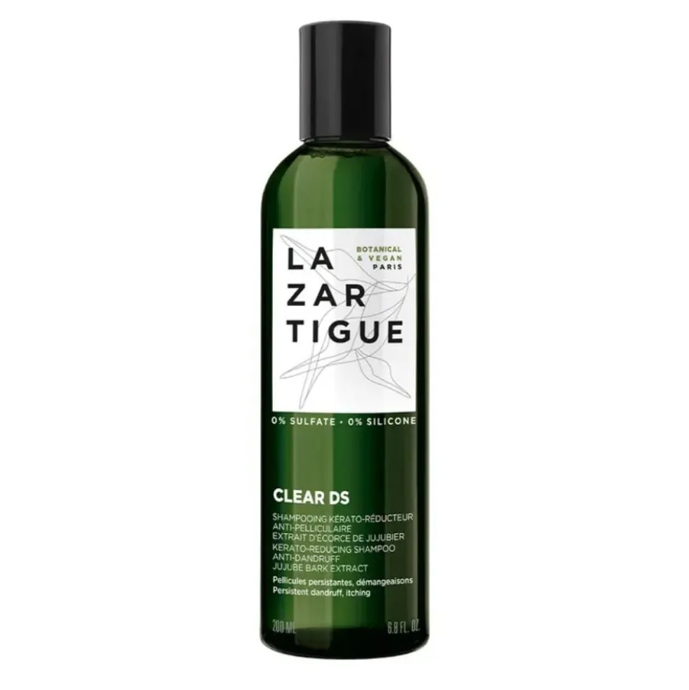 Lazartigue Clear DS - Shampoo Cheratoriducente Antiforfora e Dermatite Seborroica, 250ml