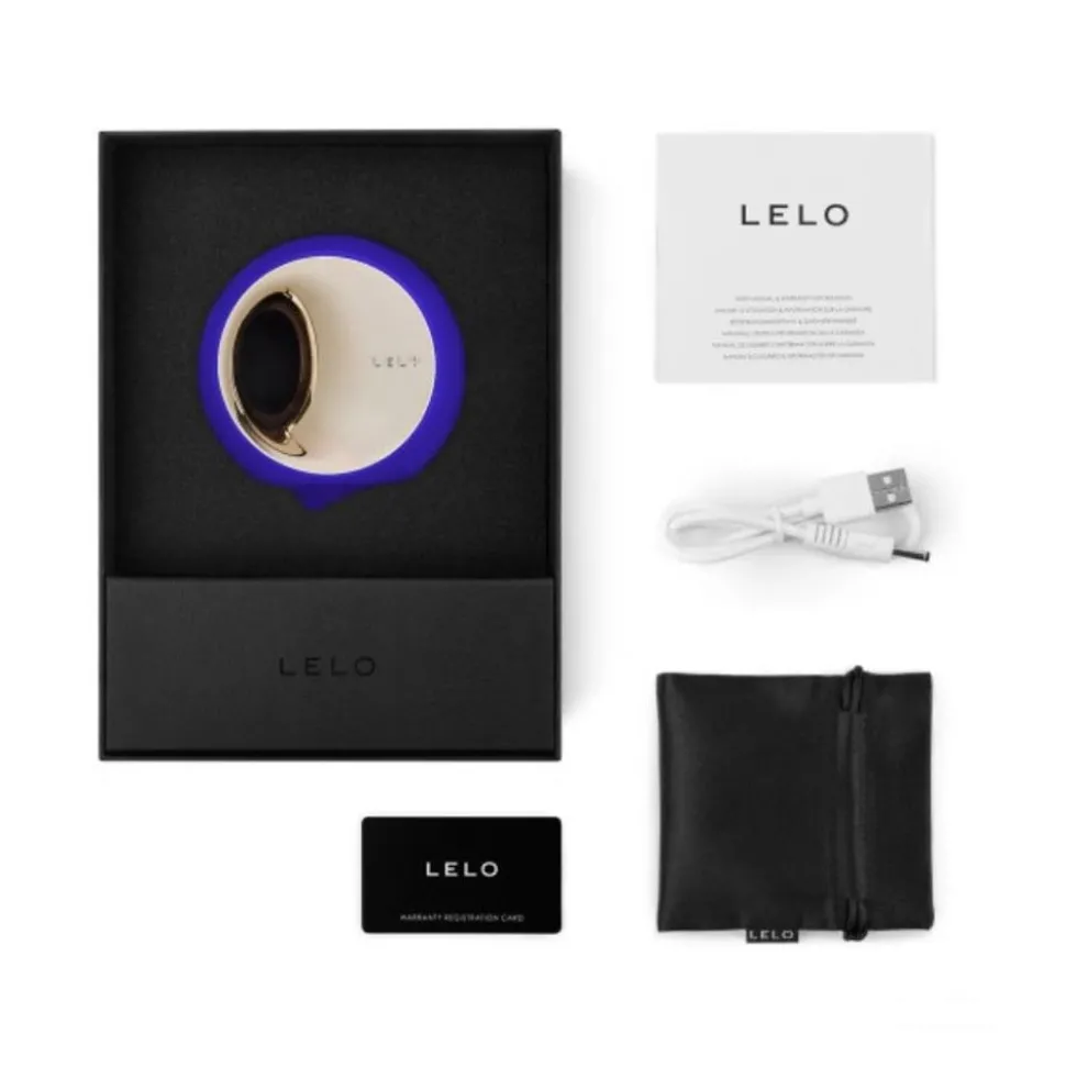 Lelo Ora 3 Midnight Blue Stimolatore Clitorideo per Donna, 1 pezzo
