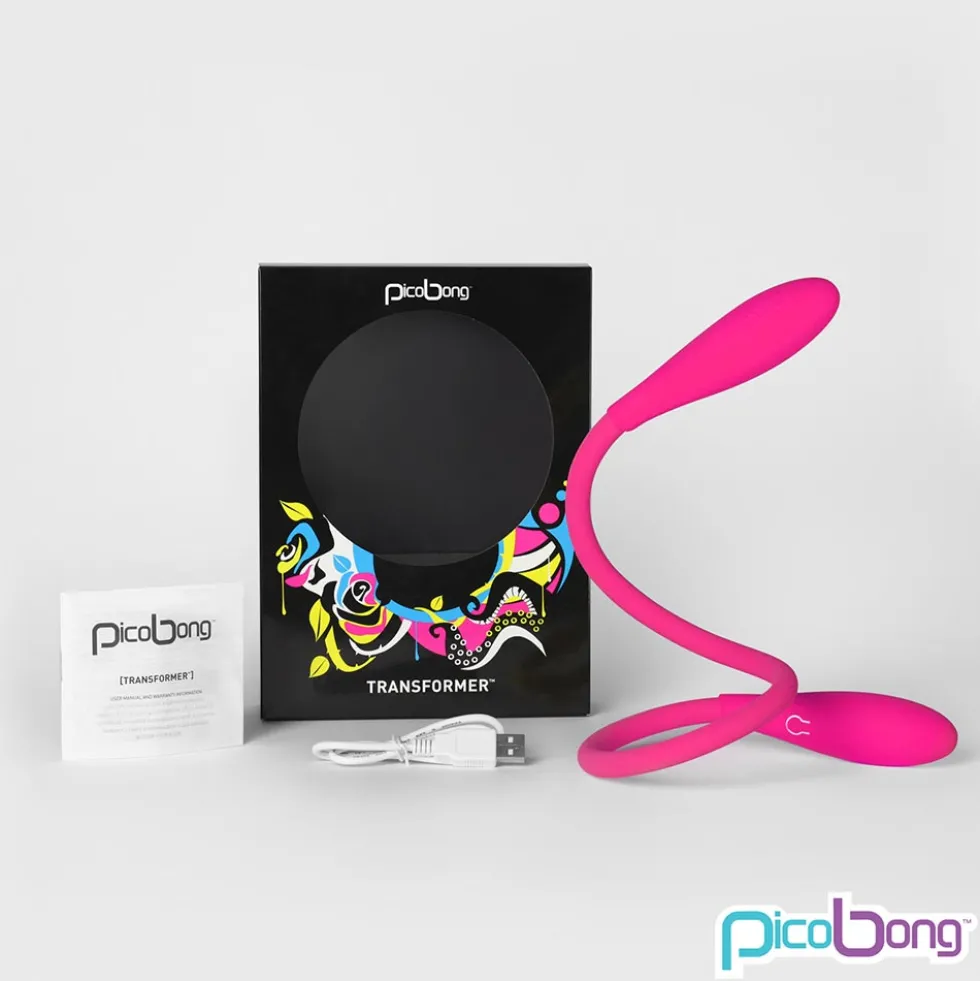 Lelo PicoBong - Transformer Cerise Doppio Dildo Vibrante, 1 pezzo