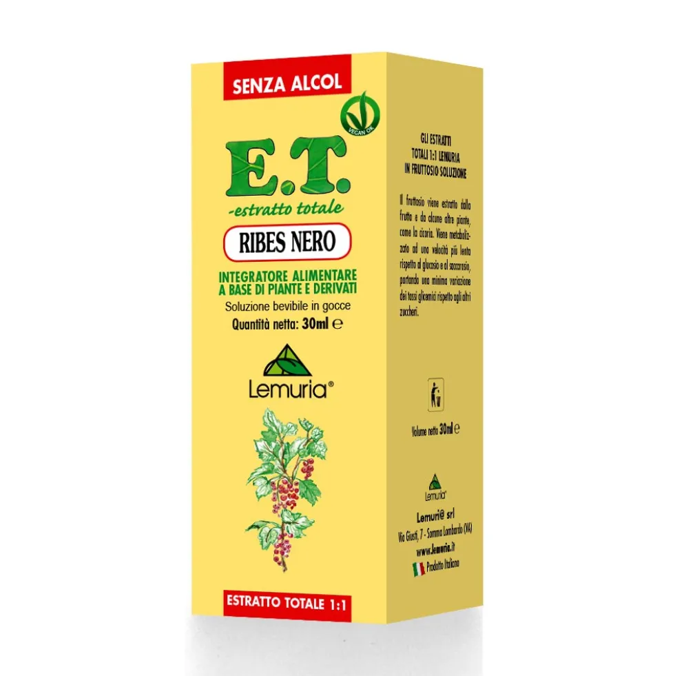 Lemuria Ribes Nero Estratto Totale Integratore Alimentare, 30ml