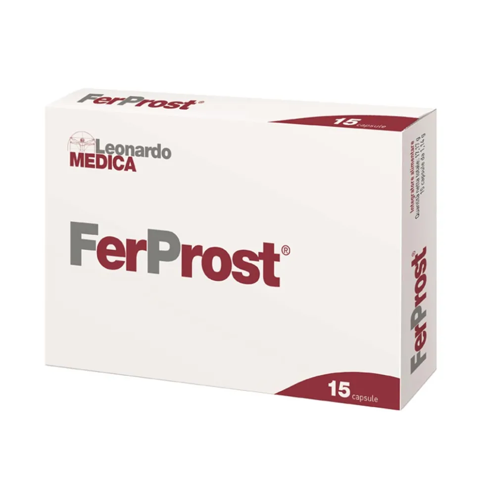 Leonardo Medica Ferprost Integratore Alimentare, 15 Capsule Molli