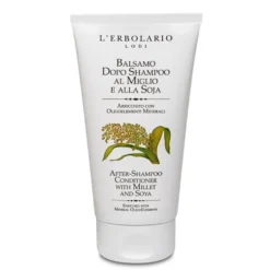 L'Erbolario Balsamo al miglio e alla soja districante per i capelli secchi, 150 ml