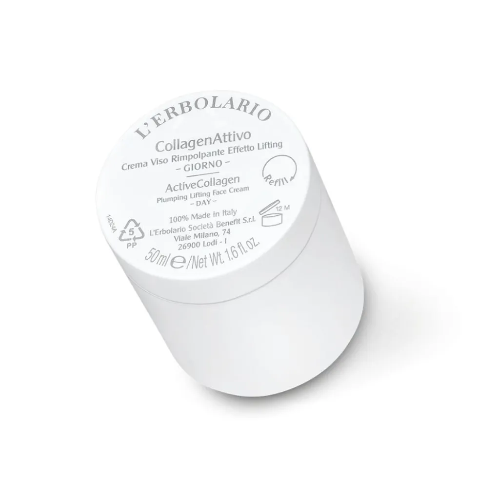 L'Erbolario CollagenAttivo - Crema Viso Giorno Rimpolpante Effetto Lifting Ricarica, 50ml