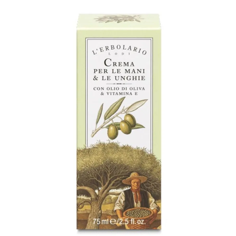 L'Erbolario Crema per le mani e le unghie - Crema nutriente e protettiva per mani secche, 75 ml