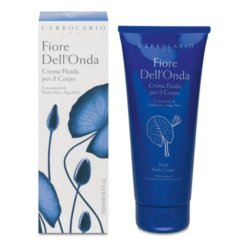 L'Erbolario Fiore dell'Onda - Crema Fluida per il Corpo, 200ml