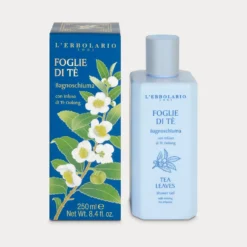 L'Erbolario Foglie di Tè - Bagnoschiuma antiossidante e tonificante per il corpo, 250 ml