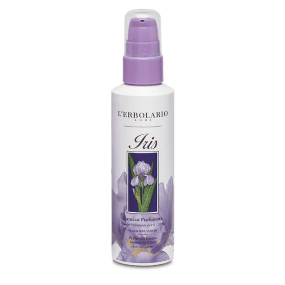 L'Erbolario Iris Carezza Profumata - Fluido vellutante per l'idratazione del corpo, 150 ml