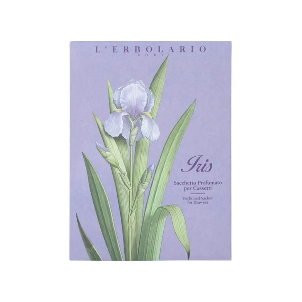 L'Erbolario Iris Sacchetto profumato per biancheria cassetti, 1 bustina