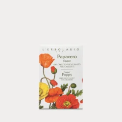 L'Erbolario Papavero Soave - Sacchetto profumato per cassetti e biancheria, 1 pezzo
