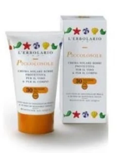 L'Erbolario Piccolosole - Crema solare per bambini protezione viso e corpo, 125 ml