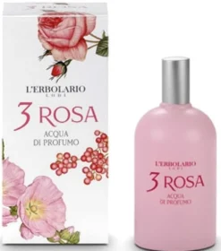 L'Erbolario 3 Rosa - Acqua di profumo femminile dalle note floreali e speziate, 50 ml