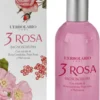 L'Erbolario 3 Rosa - Bagnoschiuma addolcente e rinfrescante per il corpo, 250 ml