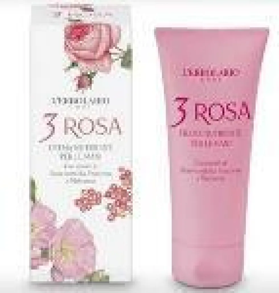L'Erbolario 3 Rosa - Crema nutriente per l'idratazione e la protezione delle mani secche, 75 ml