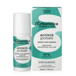 L'Erboristica Antietà Globale - Crema Viso Giorno Idratante Protezione UVA-UVB, 50ml