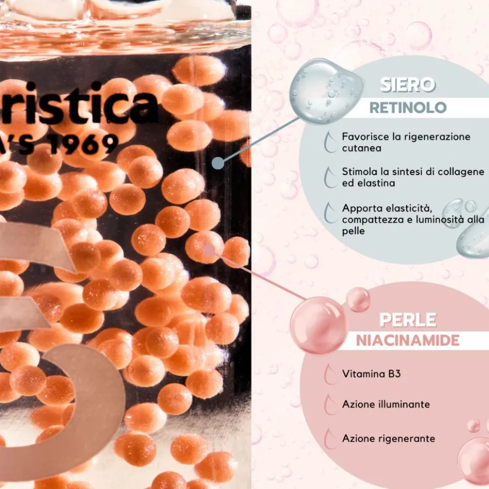 L'Erboristica Perliance - Siero Viso Rimpolpante Rassodante Niacinamide e Retinolo, 30ml