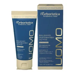 L'Erboristica Uomo - Active Balsamo Dopobarba Idratante e Lenitivo, 100ml
