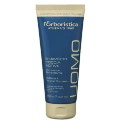 L'Erboristica Uomo - Active Shampoo Doccia Stimolante e Rivitalizzante, 200ml