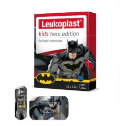Leukoplast Kids - Cerotti per Bambini Hero Edition Batman, 12 Cerotti