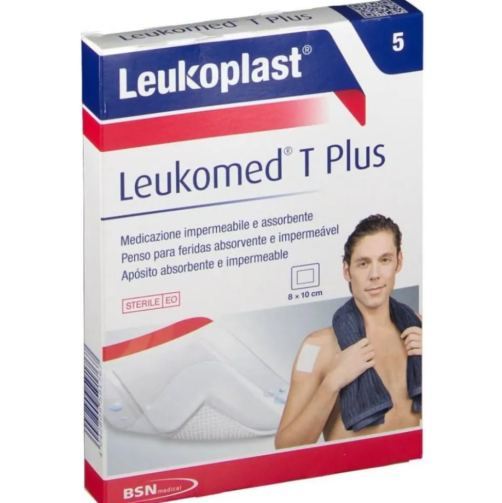 Leukoplast Leukomed T Plus Medicazione post Operatoria 8x10cm, 5Medicazioni