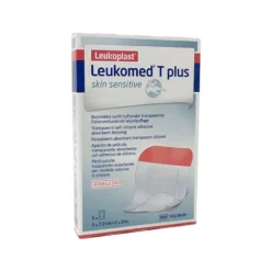Leukoplast Leukomed T Plus Skin Sensitive Cerotto Medicazione 5 x 7.2 cm, 5Pezzi