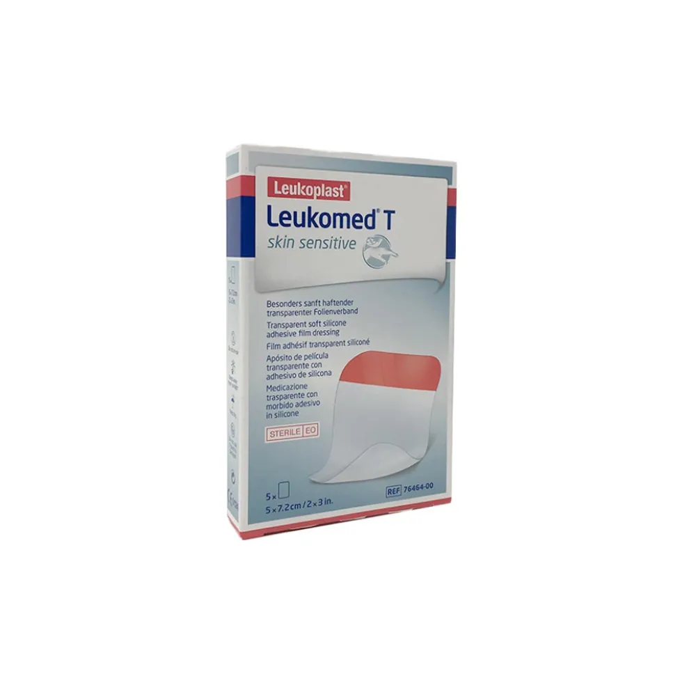 Leukoplast Leukomed T Skin Sensitive Medicazione Trasparente 8 x 10 cm, 5 Pezzi