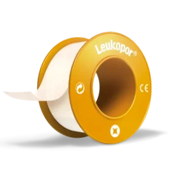 Leukoplast Leukopor Cerotto su rocchetto adesivo per pelle sensibile 1,25cm x 5m, 1 pezzo