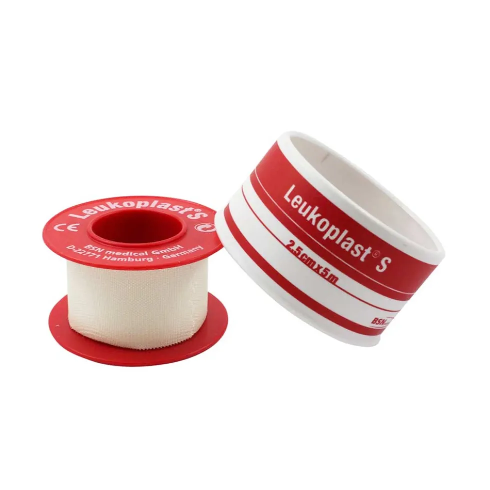 Leukoplast S - Cerotto Rocchetto Misura 2,5 cm x 5 m Bianco, 1 Pezzo
