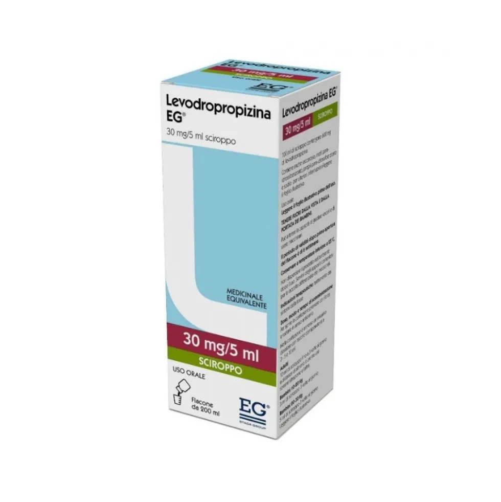 Levodropropizina EG 30 Mg/5ml Sciroppo con Misurino Dosatore, 200ml
