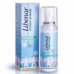 Libenar Acqua di Mare Spray Igiene Nasale Spray Soluzione Isotonica, 100ml