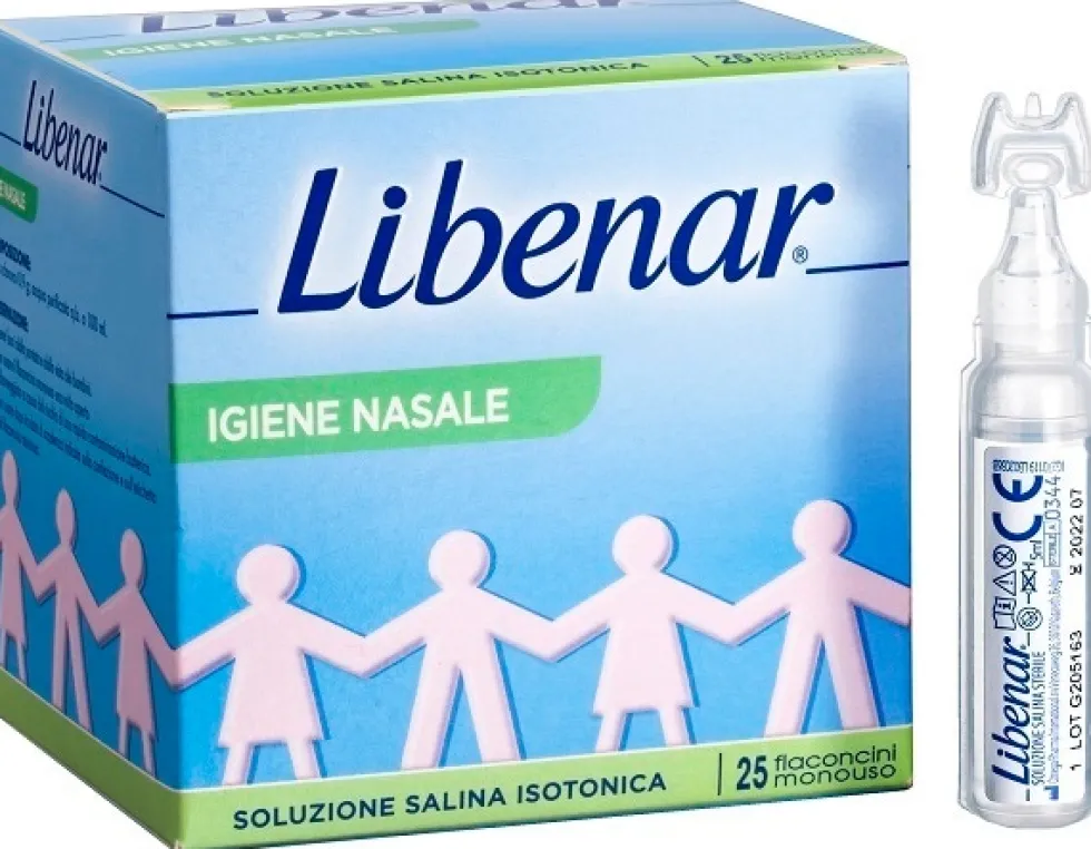 Libenar Soluzione Fisiologica Salina Sterile Senza Conservanti, 25 Flaconcini