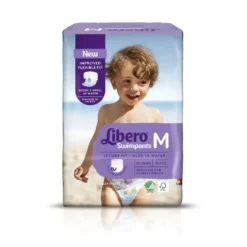 Libero Swim Pants - Pannolini a mutantina per il mare e la piscina taglia M 10-16 kg, 12 pannolini