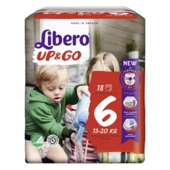 Libero Up & Go Taglia 6 Pannolino Per Bambini Con Peso 13-20kg, 18Pannolini