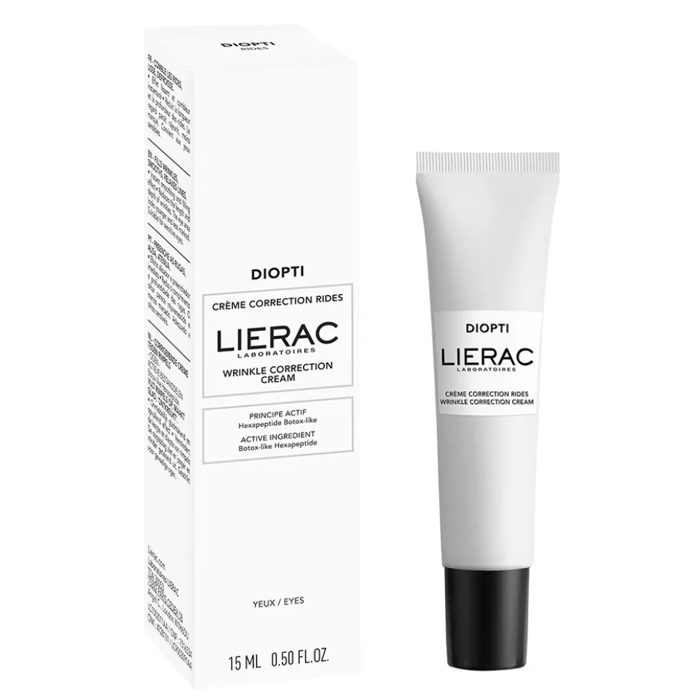 Lierac Diopti - Crema Occhi Correzione Rughe Riempie Leviga Distende, 15ml