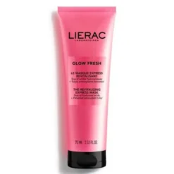 Lierac Glow Fresh - Maschera viso ad azione illuminante, idratante e rimpolpante, 75 ml