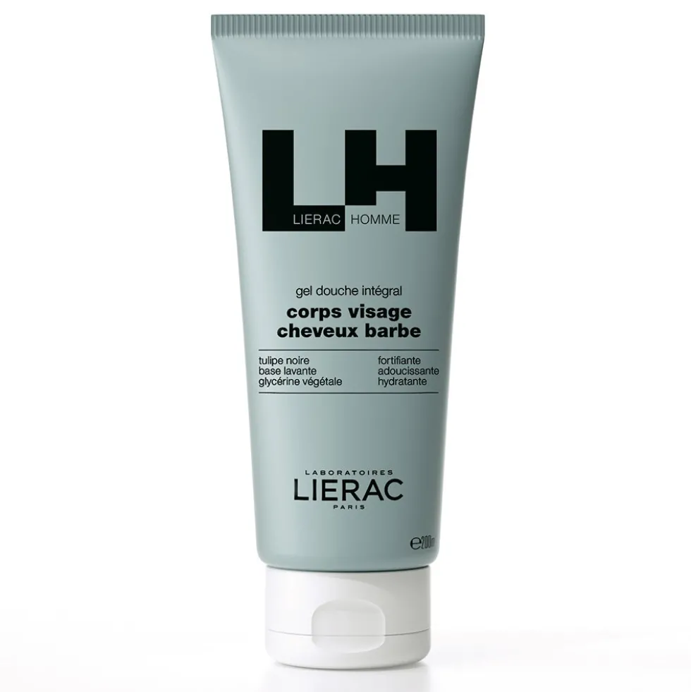Lierac Homme - Gel Doccia Multifunzione Viso Corpo Capelli e Barba, 200ml