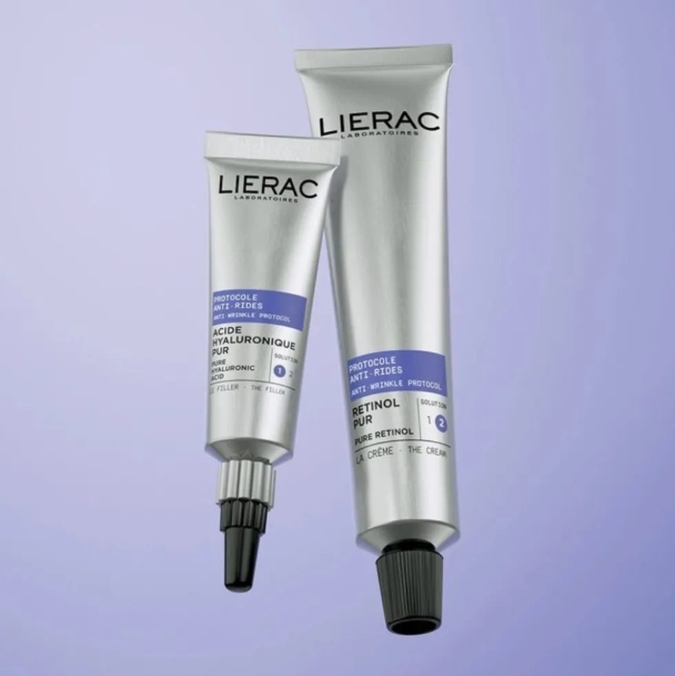 Lierac Protocollo Antirughe - La Crema al Retinolo Puro Corregge Leviga Previene le Rughe, 30ml