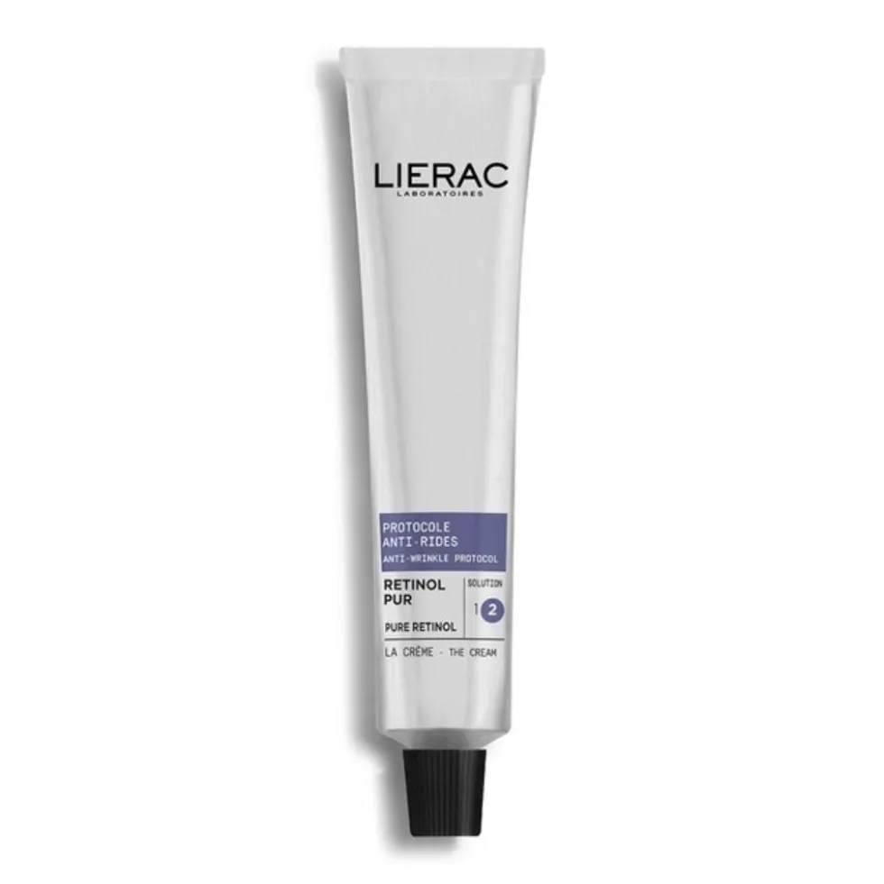Lierac Protocollo Antirughe - La Crema al Retinolo Puro Corregge Leviga Previene le Rughe, 30ml