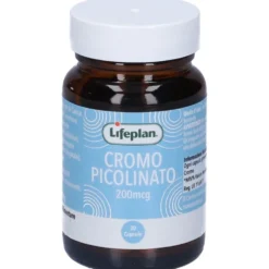 Lifeplan Cromo Picolinato Integratore 200mg, 30 capsule
