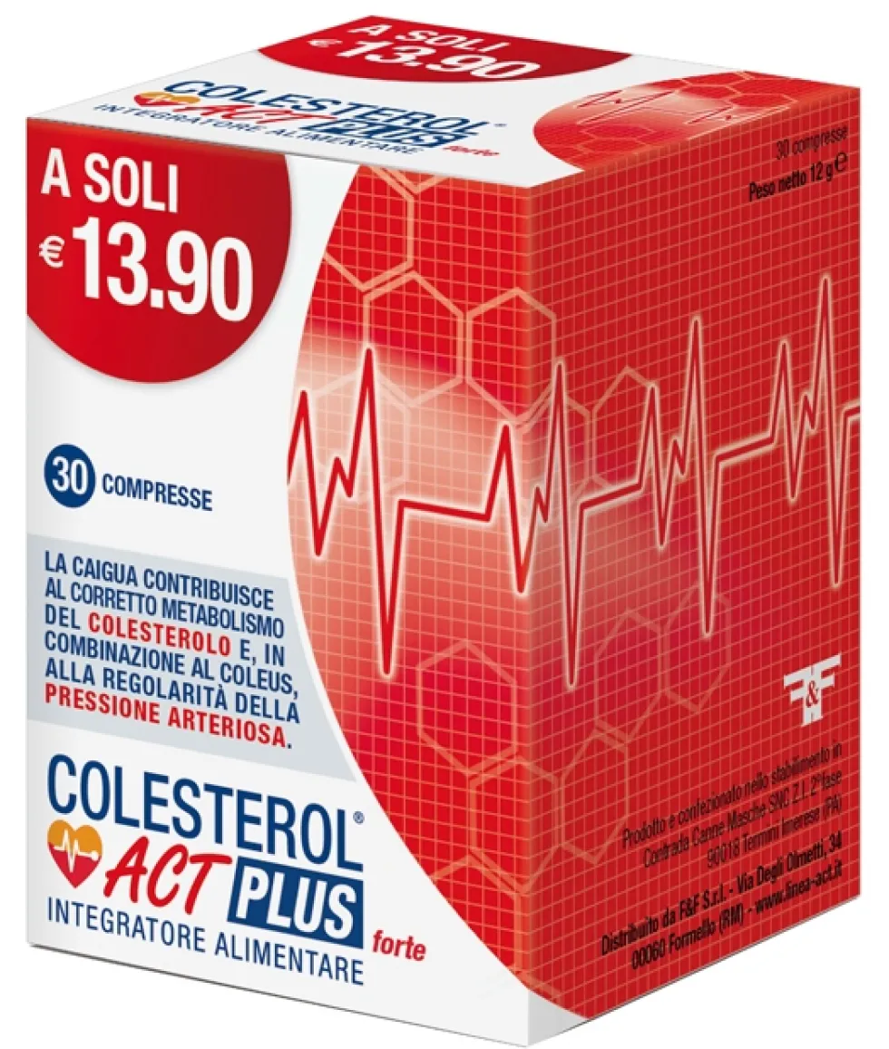Linea Act Colesterol Act Plus Forte Integratore Colesterolo, 30 Compresse