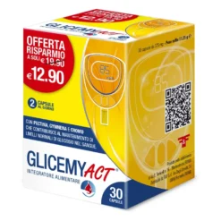 Linea ACT Glicemy Act Integratore Alimentare per la Glicemia, 30 Capsule