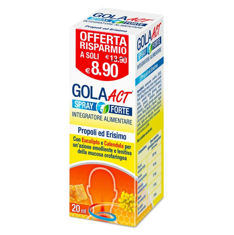 Linea ACT Gola Act Spray Forte ad azione Emolliente e Lenitiva, 20ml